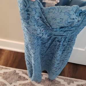 David's Bridal Strapless Dress